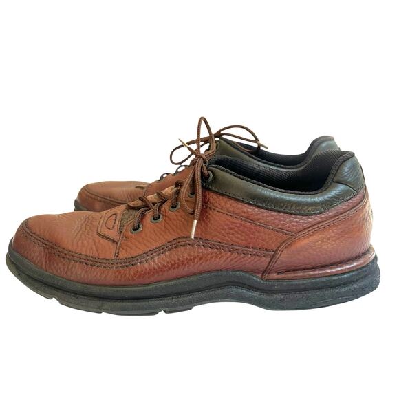 Rockport Brown Leather Oxford Shoes Men’s Size 10 M Walking Comfort main image 5